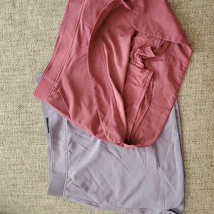 Two adventure/golf skorts